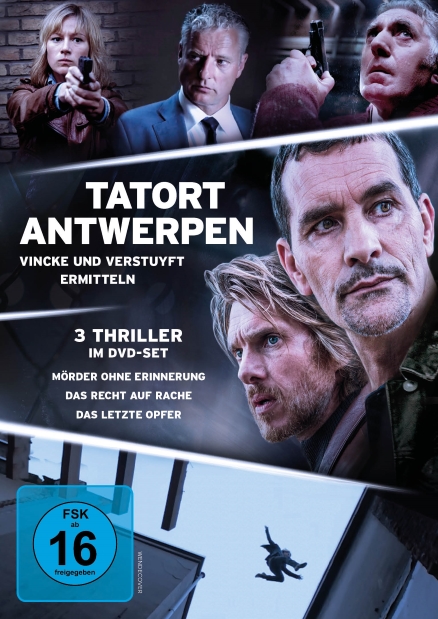 Cover zum Film: Tatort Antwerpen - Hochspannendes Heimkinovergnügen aus Belgien - Die Komissare Vincke und Verstuyft ermitteln gleich drei Mal in und um Antwerpen.